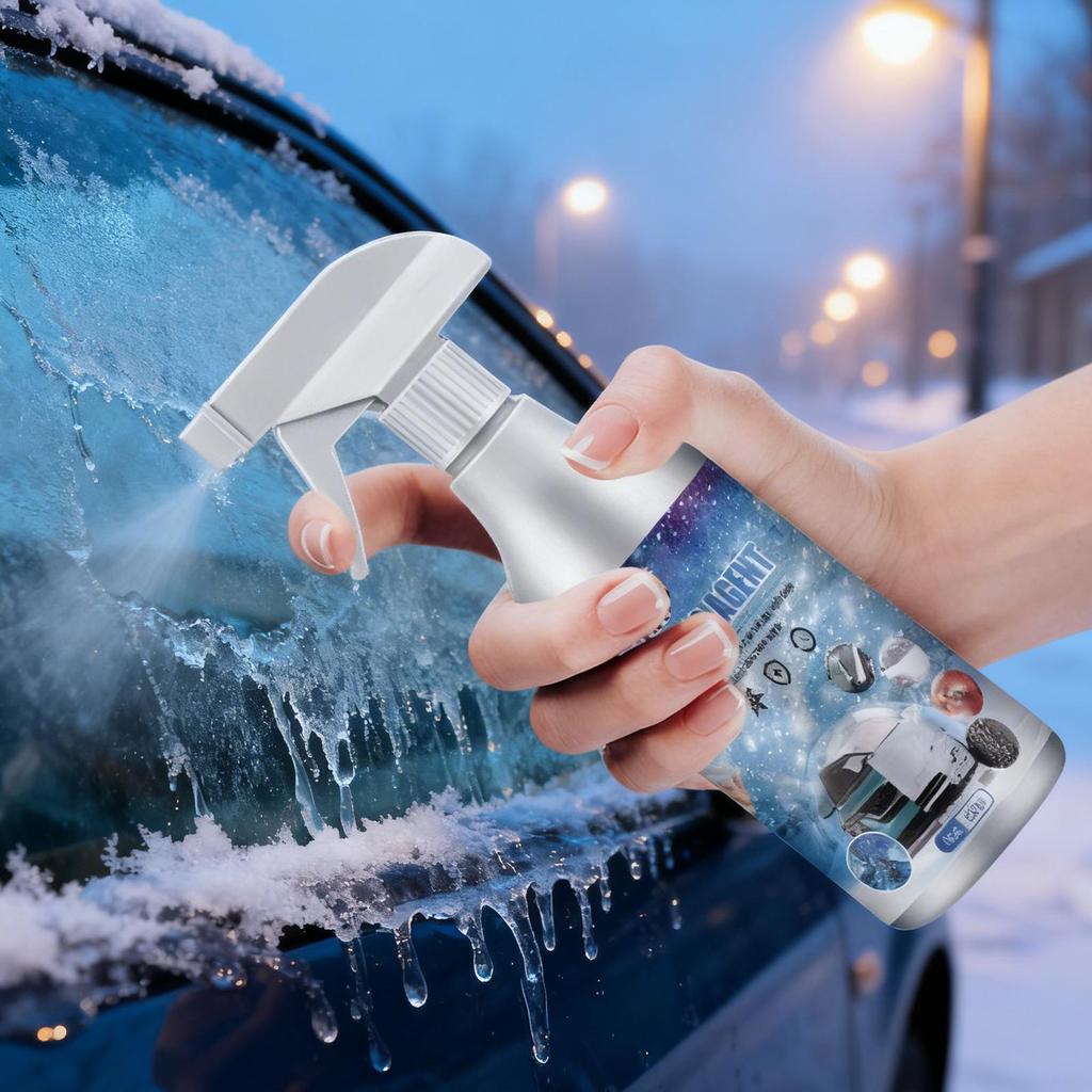Deicer for Car Windshield 60ml Auto Ice Remover Vehicle Snow Melting Liquid for Trucks RVs SUVs Sedans Drivers Adventure Seekers