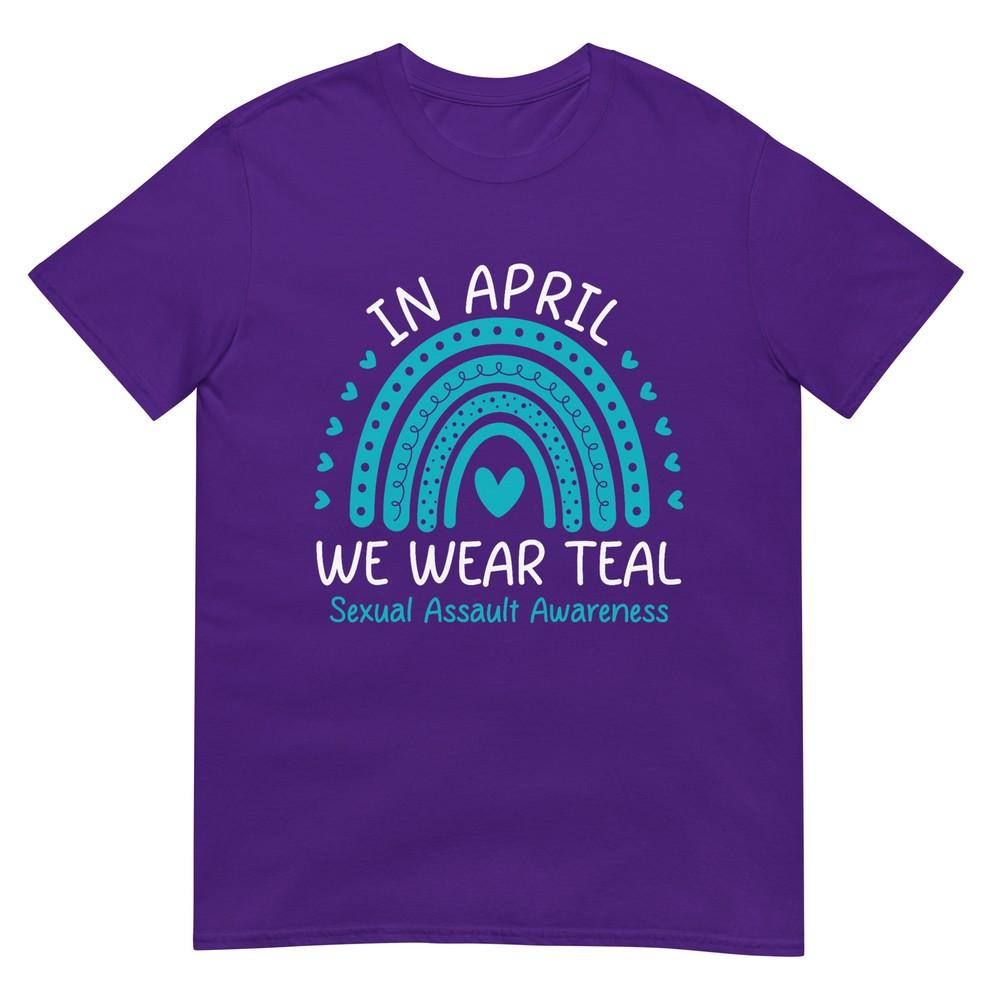In April We Wear Teal Sexual Assault Awareness Month TShirt