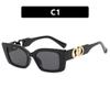 Rectangle Trendy Sunglasses Women Men Brand Designer Fashion Sun Glasses Female Male Cool Punk Mirror Oculos De Sol
