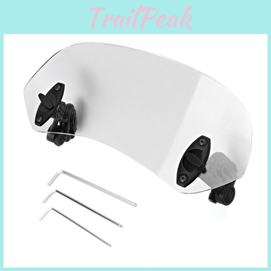 Clip Motorcycle Universal On Adjustable Windscreen Wind Deflector Windshield Accessories