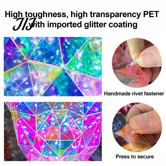 Spooky Carnival Party Supplies Halloween Prismatic Pumpkin Night Light, USB Colorful LED Lamp for Creative Holiday Light Party, Glowing Candy