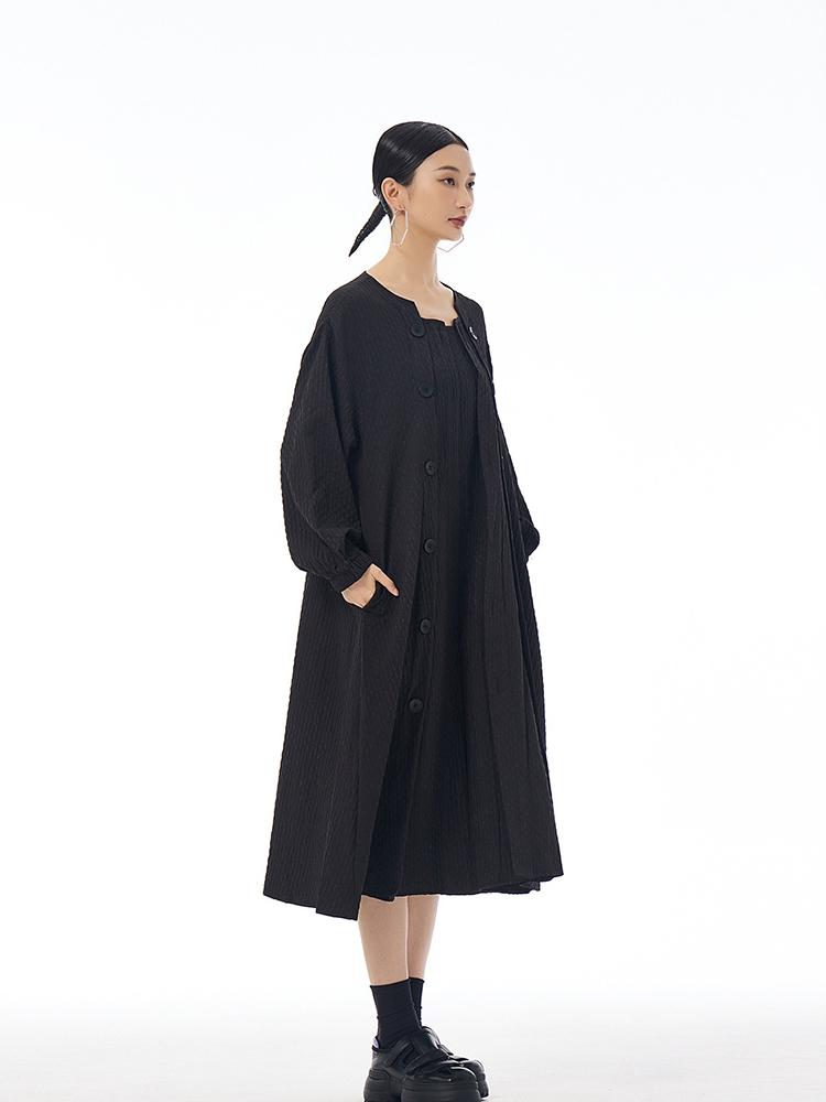 XITAO Temperament Long Sleeve Patchwork Dress LJ1073