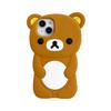 Rilakkuma 3D Silicone Full Coverage Phone Case for iPhone 11/12/13/14/15/Pro/Max