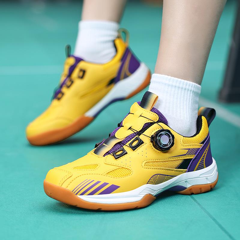 TUINANLE Leichte Kindersportschuhe, atmungsaktive Jungen und Mädchen, professionelle Badmintonschuhe, Fitnessstudio, Volleyball, Tennis, Fitness-Turnschuhe