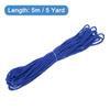 Uxcell Twisted Cord Trim 5 Yard 3mm 3-Ply Twine Braided Rope Shiny Thread String for Craft Gift Bag Curtain Christmas Decor