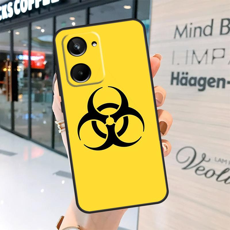 Biohazard Symbol Logo Case For Realme 15 Pro 12 11 13 14 Pro Plus GT6 GT7 C55 C51 C53 C25 C63 C61 C65 C67 C71 C75