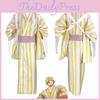 Anime Pirate King Cosplay Costume Zoro Yellow Striped Kimono Role Playing Outfit