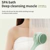 Electric Soft Body Bath Brush Shower Scrubber Double Handle Back Rubbing Machine Long Handle Cleaning Brush Bathroom