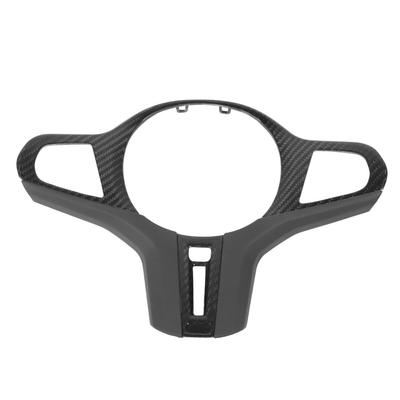 Car Steering Wheel Frame Cover Trim Sticker Decoration Carbon Fiber Nappa Leather for M2 M3 M4 G87