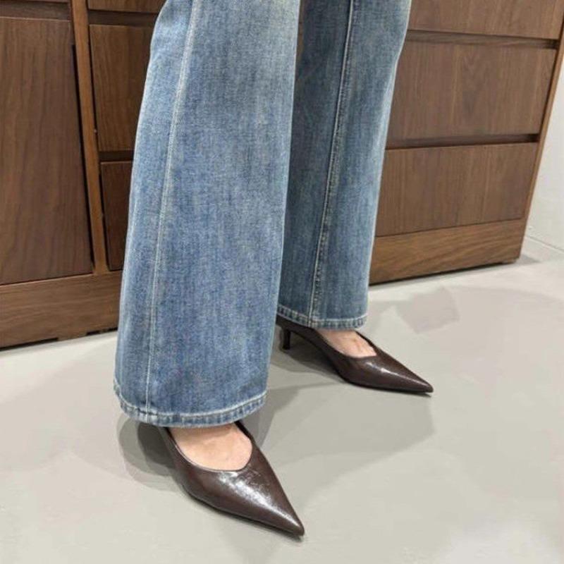 Frühlingsdesign Damenspumps Spitze Dünne Absätze Elegant Party Damenschuhe Koreanischer Pendler High Heel Schuhwerk Zapatos De Mujer