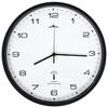VidaXL Horloge Murale Radioguidée Mouvement à Quartz Blanc et Noir Cuisine Salon 50617