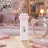 Pocket Pill Holder Portable Box, Cute Cat Paw Design, with Sealed Buckle Lid, Moisture-Proof Easy Carry Medicine Box 3 Compartment Organizer,