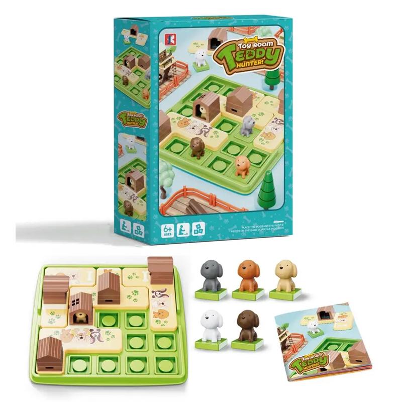 Hide-And-Seek Table Game Set With Puzzle Building Educational Toys Children Logical Thinking Puzzle Parent-child Interactive