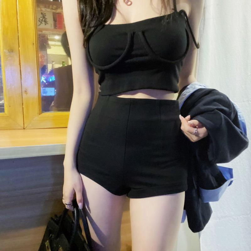 Women's Temperament White Tweed High Waist Wide Leg Pants - Petite Slimming Bootcut for Autumn/Winter