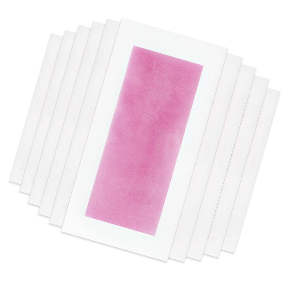 10 Fogli Carta Depilatoria Double-sided Gamba Ascella Braccio Rimozione Rapida Peli Articoli