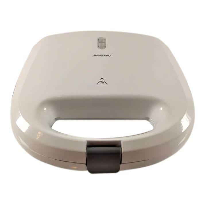 Appareil À Sandwichs Pour 2 Sandwiches, 4 En Forme De Triangle, Antiadhésif MPM MOP-27 750W Blanc