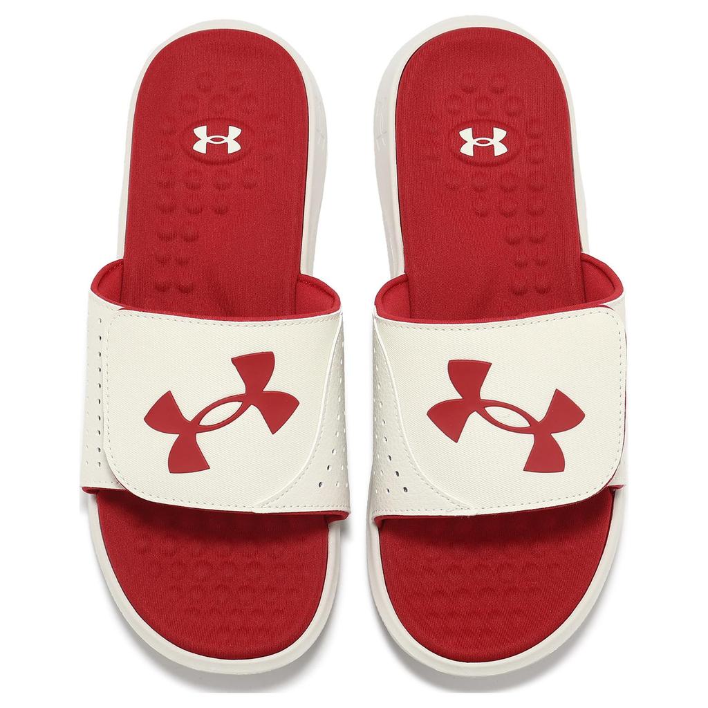 Under Armour Ignite Pro Slide Summit White Inferno Red Men Sneakers 3026023-106
