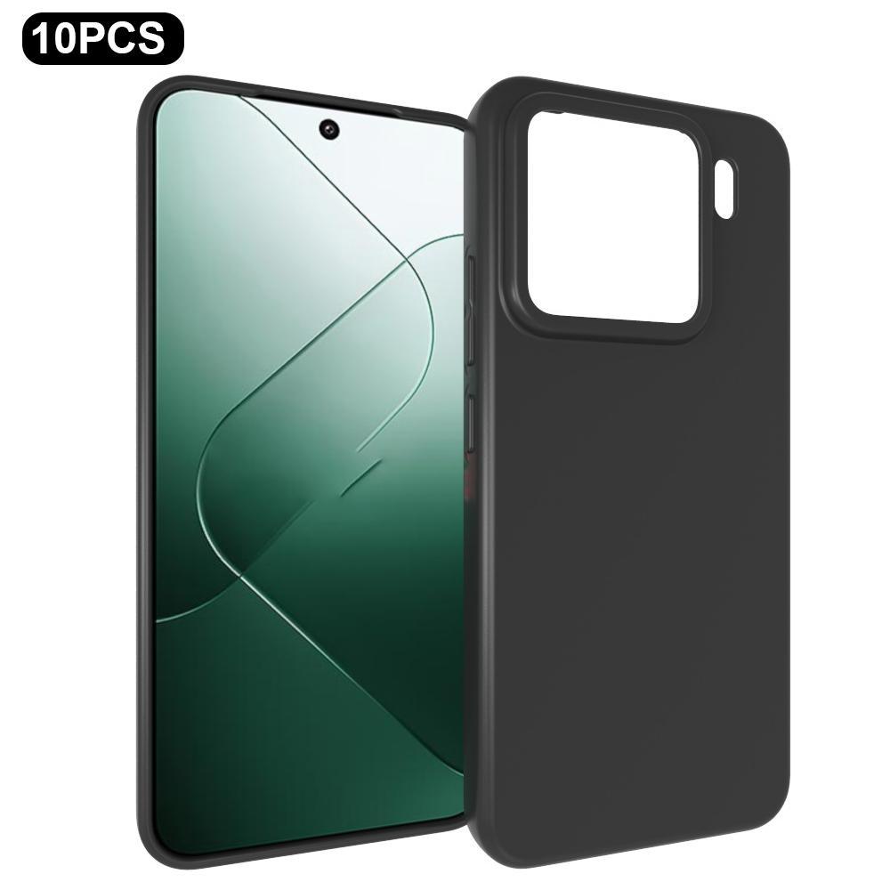 

10 шт./уп. Для Xiaomi 15 Чехол Защитная крышка из мягкого ТПУ с защитой от отпечатков пальцев Black