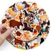 50pcs Cute Pony Cartoon Animal Waterproof Decorative Stickers for Phones & Laptops
