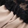 2025 Spring Women's Plus Size Lace Puff Sleeve Dress - Fashionable European & American Style