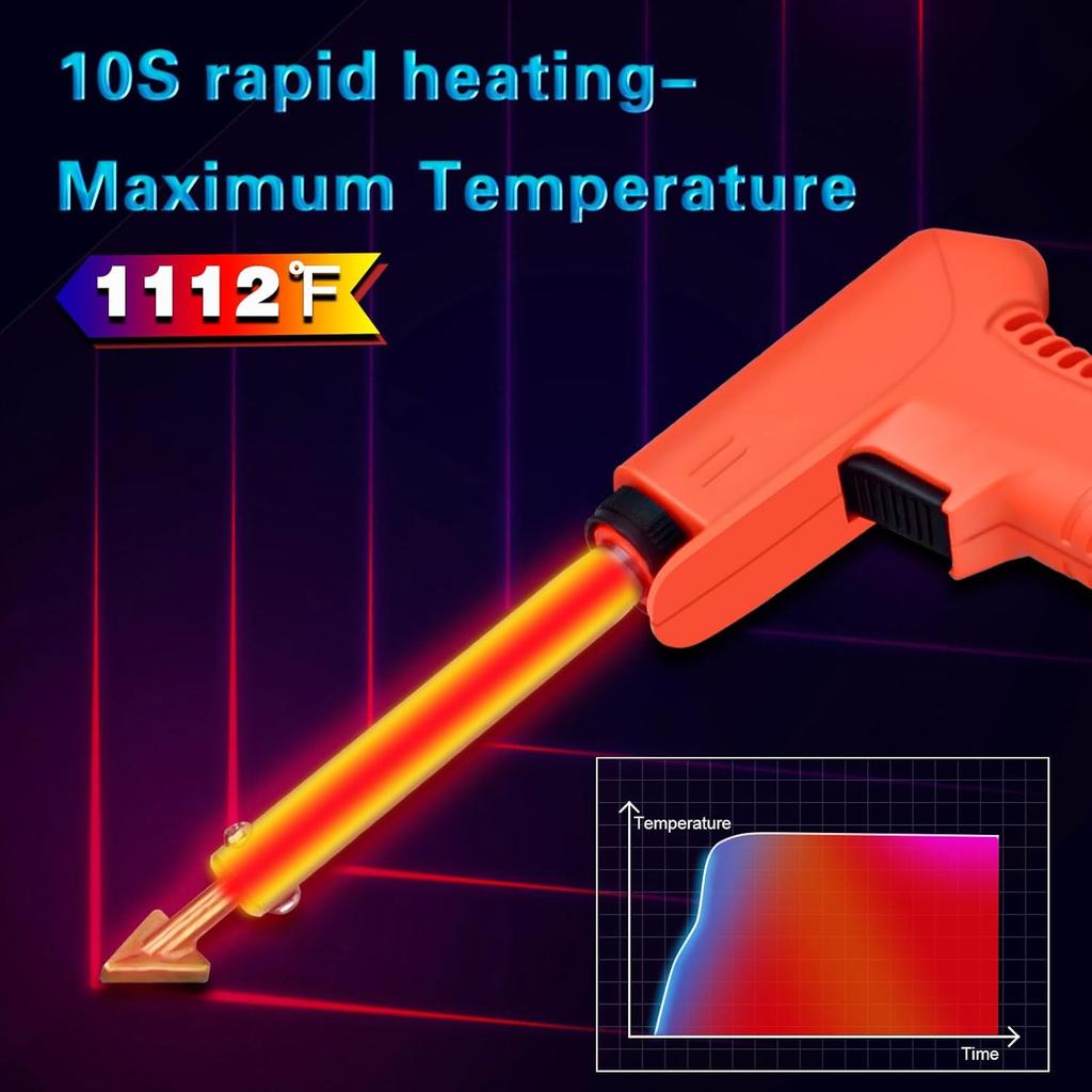 120W Plastic Welder, 5 Tips 3 In 1 Plastic Welding Kit, Plastic Repair Kit With 91pcs Welding Rods, 2-Speed Portable Gun Style Bumper Repair Kit For