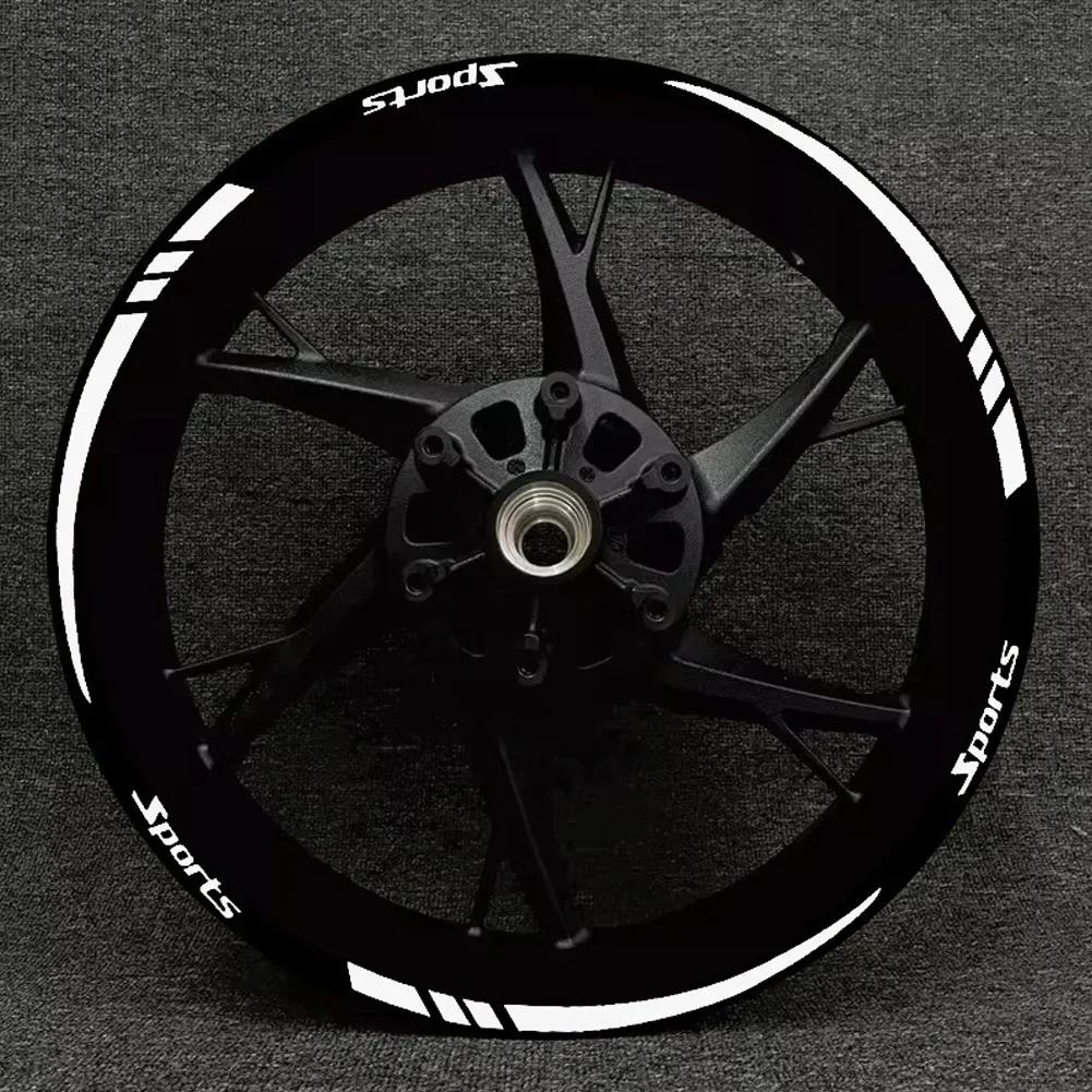 12 stücke/set Motorrad Fahrrad Felgenstreifen Rad Aufkleber Band Aufkleber 18-21 Zoll Sport Felgen Streifen Rad Decals band Aufkleber