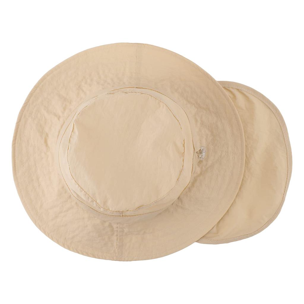 Safari Hat for UV Adjustable Sun Swimsuit Shade Bucket Hat M [ESTAMICO] Kids, Protection, Hat, Girls, Boys, Hat, (Toy, Yellow, (52-54cm)