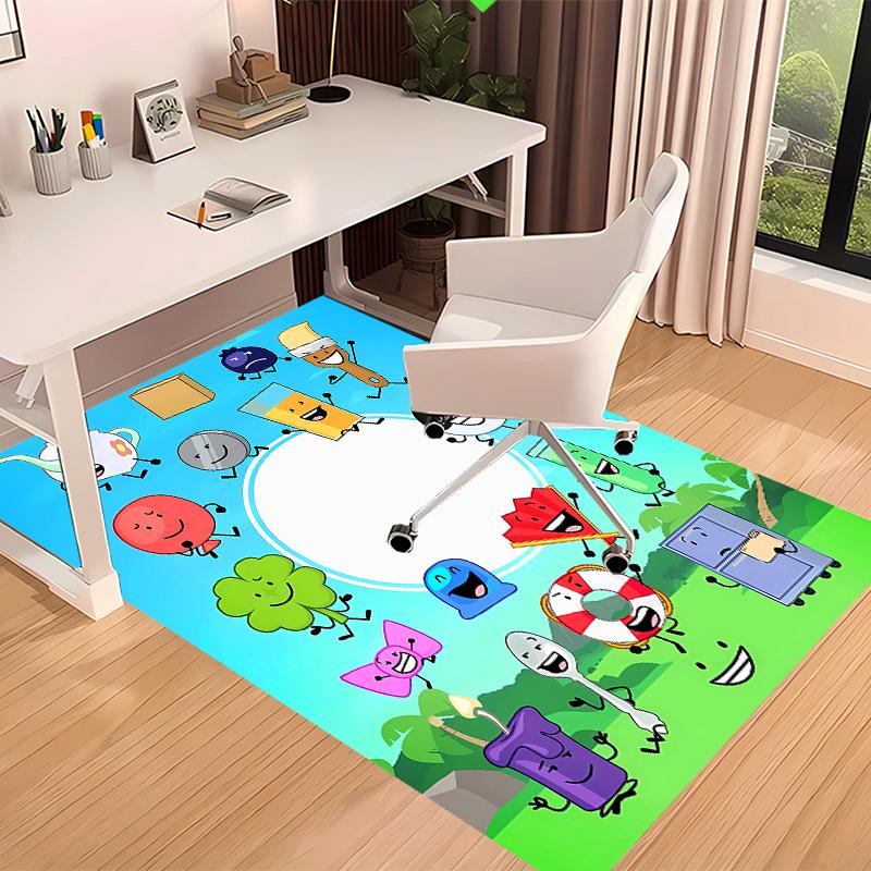 1pc Inanimate Insanity Print Area Rug - Soft, Washable Non-Slip Indoor Mat for Office Chairs, Living Room, Home Office Decorative Rug