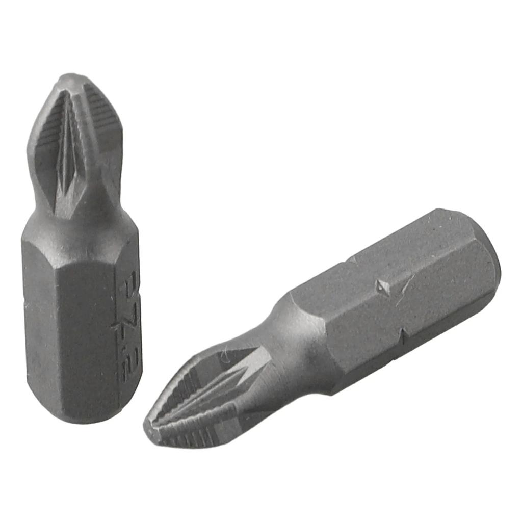 10 Stück 25mm Anti-Rutsch Elektrischer Sechskant-Schaft Magnetischer Schraubendreher Bohrer Bitsatz Sechskant-Schaft Schraubendreher Bit PH1 PH2 PH3 PZ1 PZ2 PZ3