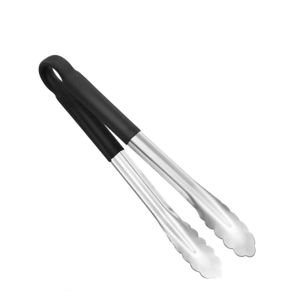 

Non-slip Kitchen Food Tongs Thickened Grill Tongs New BBQ Steak Clip Camp Cooking Supplies Black- 12inch