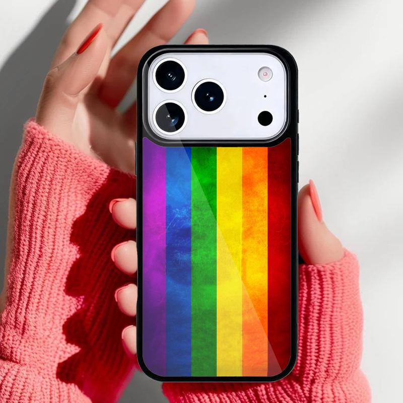 Gay Lesbian LGBT Rainbow Flag Pride ART Phone Case for iPhone 17 16 15 14 13 Pro Max Back Cover for 12 11 Pro Coque