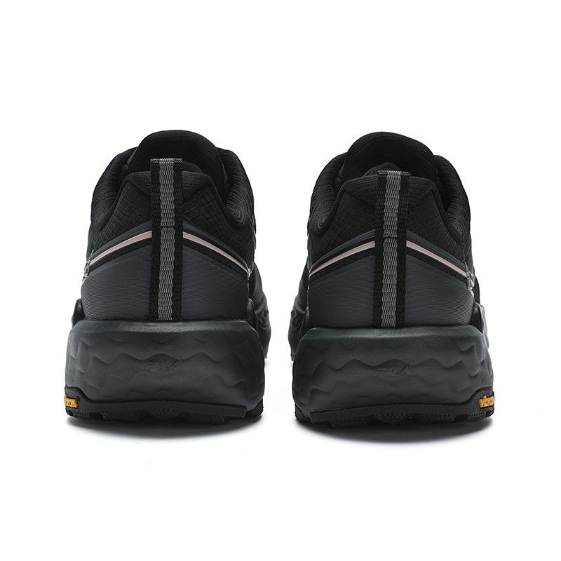 FILA SPD Horizon 1+ Comfortable Fashion Durable Breathable Low-Top Running Shoes Women sneaker Iron-Gray Black A12W441203FIB