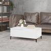 VidaXL Table basse Blanc 90x50x36,5 cm Bois d'ingénierie 821116