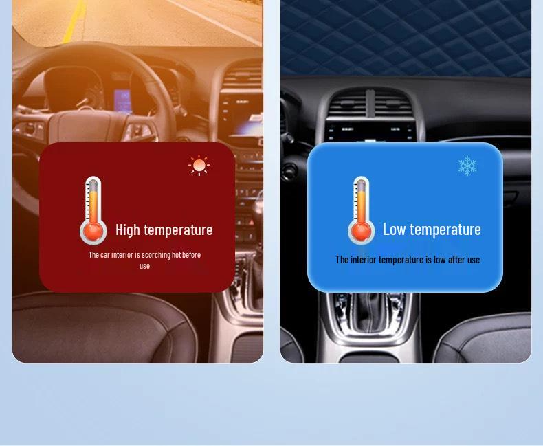 Zesílený univerzální kryt na auto: Ochrana proti krupobití, slunci, horku a dešti Sluneční clona