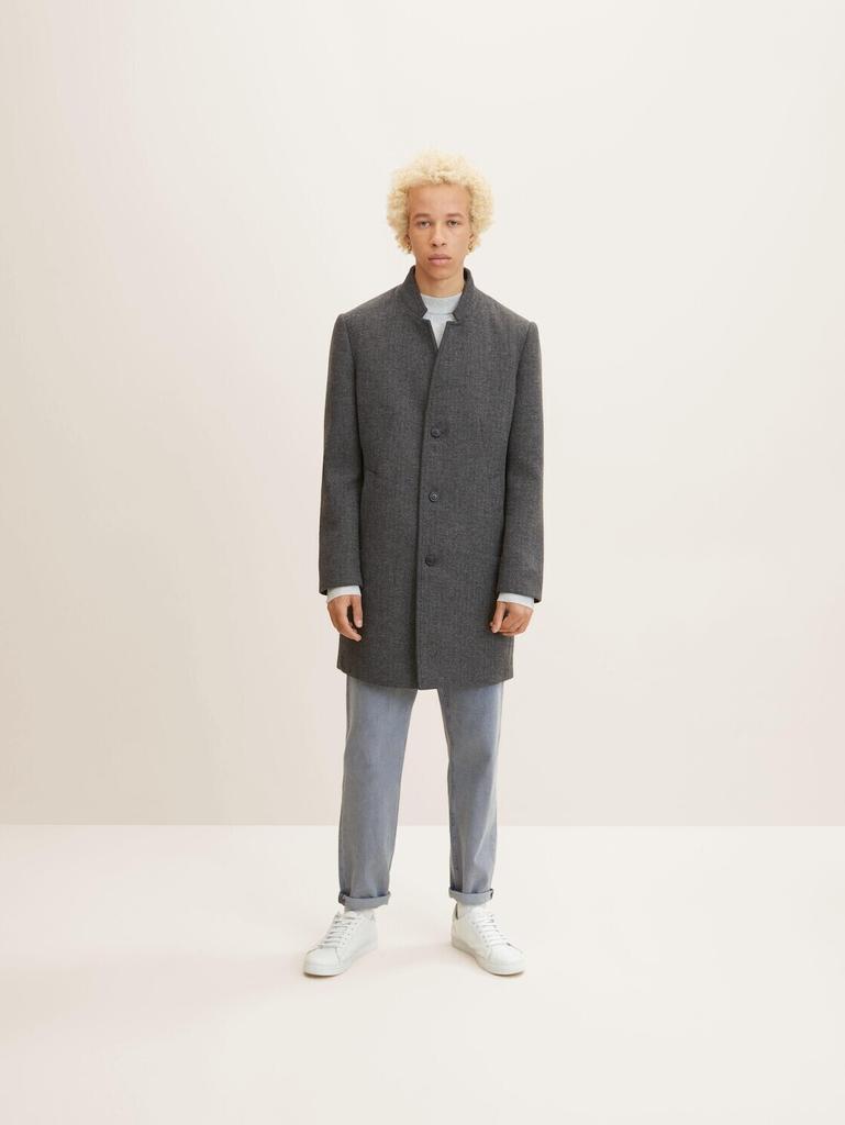 Kåpe Tom Tailor Denim Ullkåpe (1032440) mørkegrå svart fiskebein