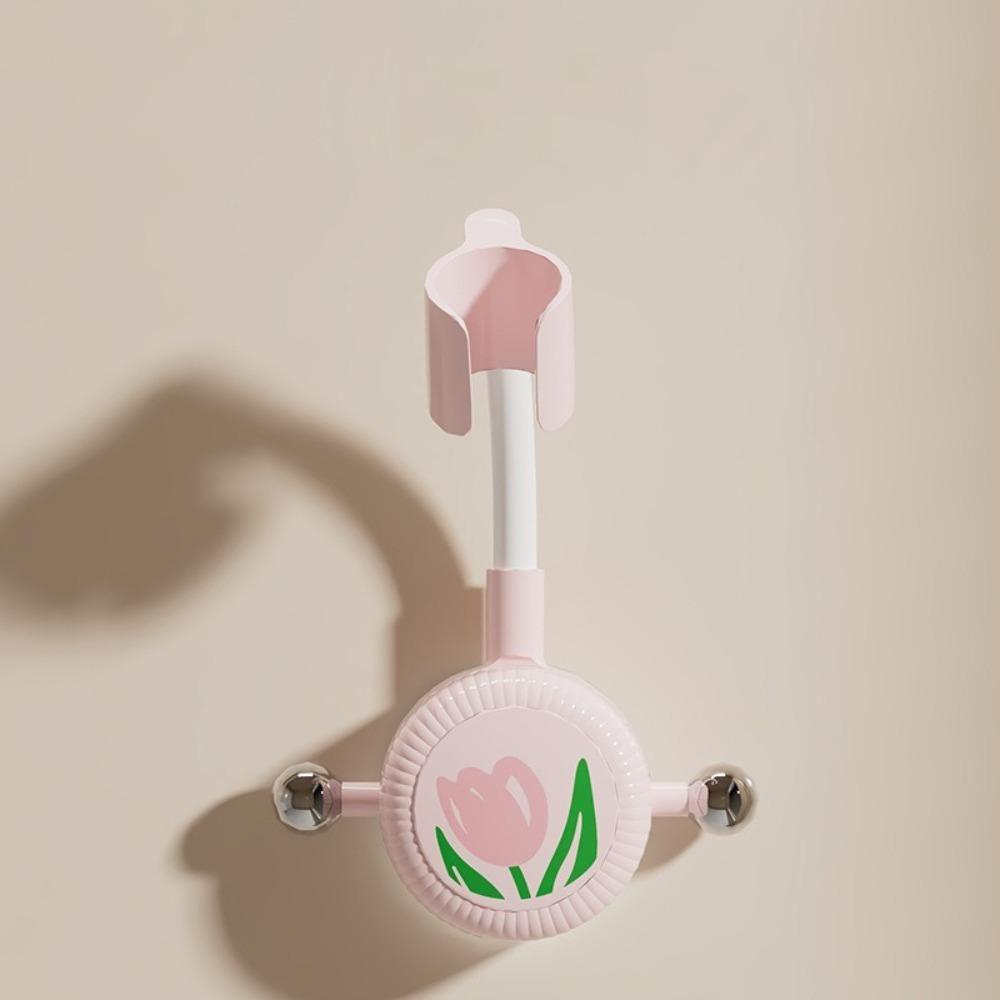 

Wall Mounted Shower Bracket Tulip Bathroom Hook New Storage Rack Household Supplies розовый