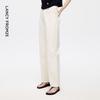 LANCY EUROPE EiLEEN ELITEE Straight Fit White Cotton Jeans