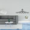 Floral Scroll Metal Wall Art Decor Plaque for Patio Indoor Outdoor Porch Fence Elegant Artistic Home