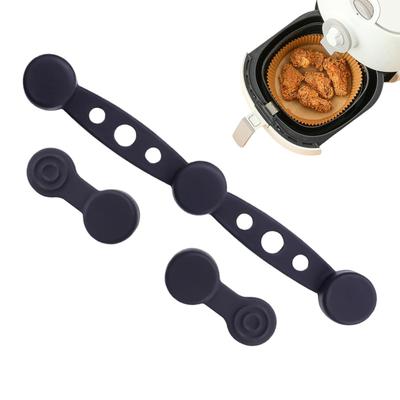 Aimants pour friteuse à air pour papier parchemin Boucle magnétique en silicone Accessoires pour friteuse à air Support de revêtement Pièces de rechange Empêcher le papier