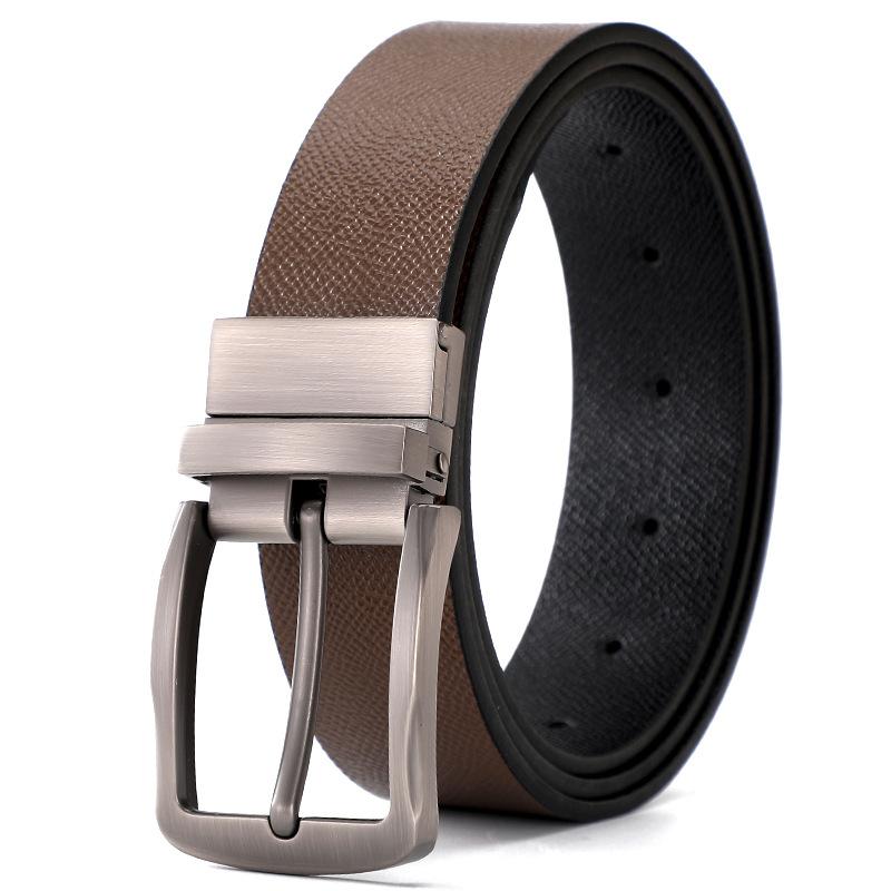 

Мужской ремень с вращающейся пряжкой, повседневный простой ремень 120cm