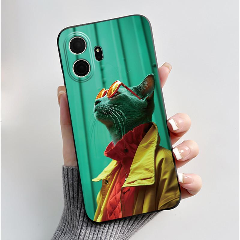 Süße Hülle für TCL K70 5G/TCL K70 SE (T453D) Hülle Case Druck Schale Schutzhülle Weiches Silikon Cartoon Handyhülle Coque