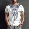 Luxury Retro Pattern T-Shirt For Men Colorful Ethnic 3D Printed T Shirts Summer Short Sleeve Oversized Street Tops Sports Tees