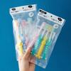 Home Spazzolino da denti morbido per bambini Macaron Candy Color Soft Fur 4 Spazzolino da denti carino per bambini con coniglietto dei cartoni animati