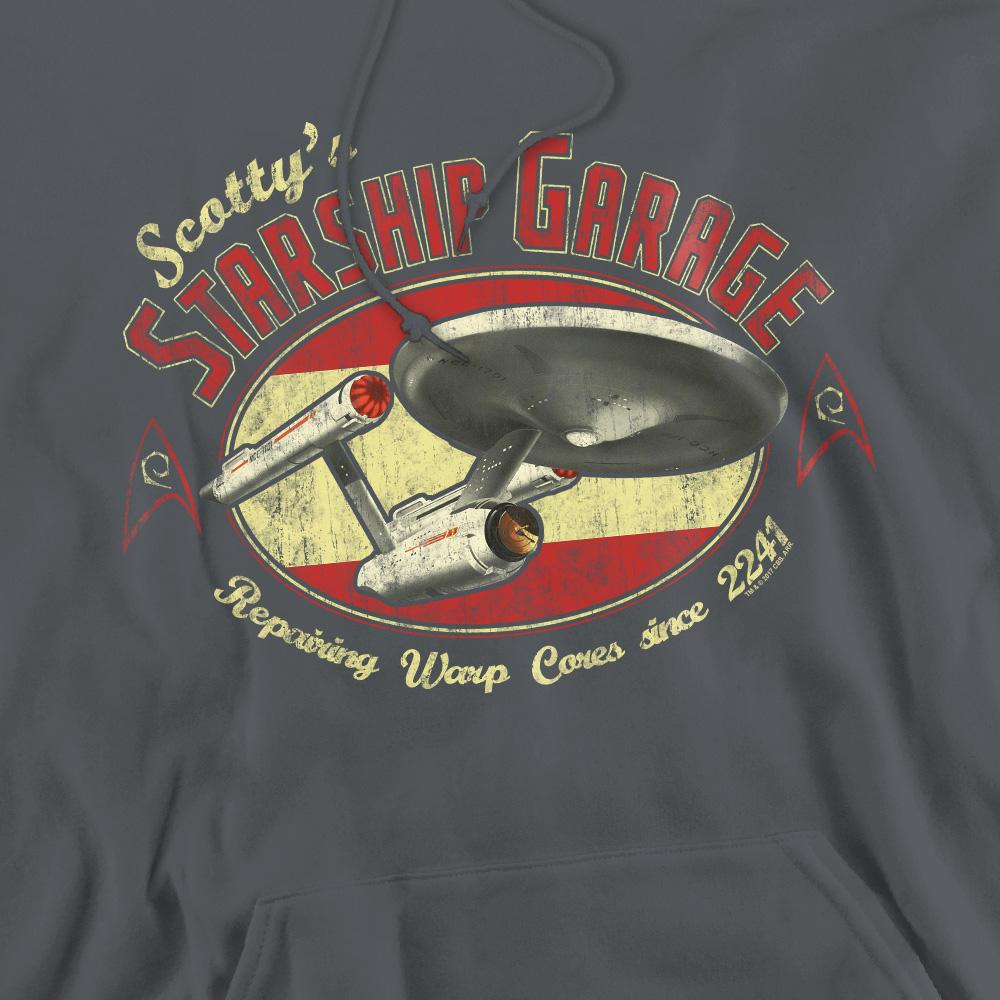 Star Trek Mens ScottyÂ´s Garage Hoodie