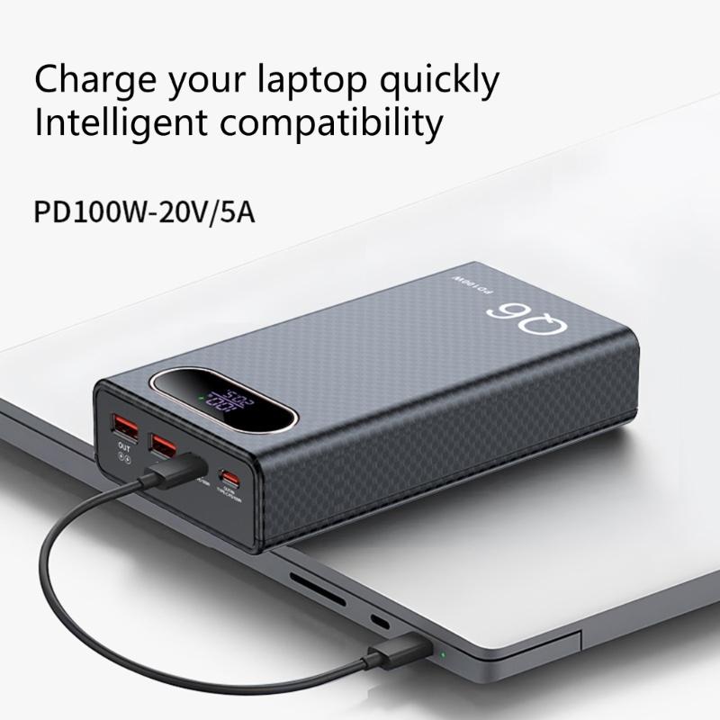 DIY Battery Pack Case With PD100 Fast Charging Capability For 6pc 21700 Battery Holder Enhances Power Supply Outer Shell