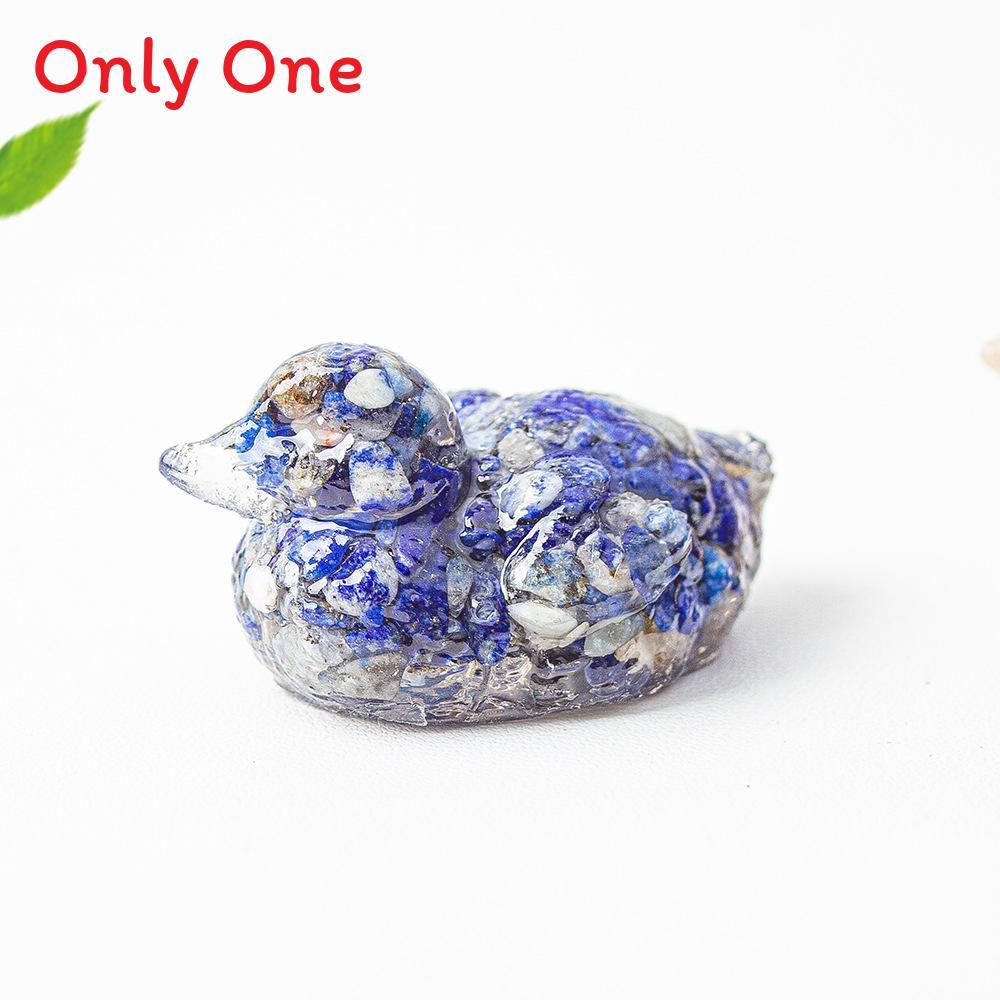 Water Crystal Resin Art Piece Duck Ornament For Home And Tabletop Decor