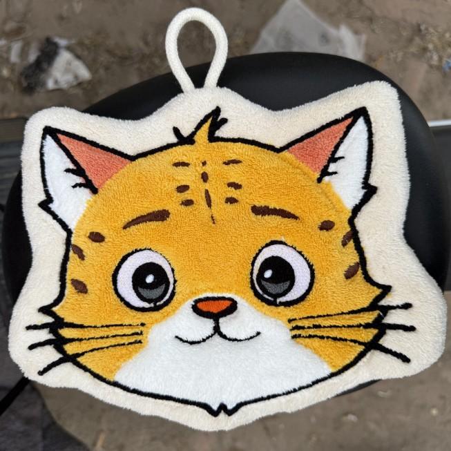 Cute Cartoon Shen Xiaobao Hand Towel Hanging Hand Towel Water-absorbing Quick-drying Thickened Children's Coral Fleece Soft Towel