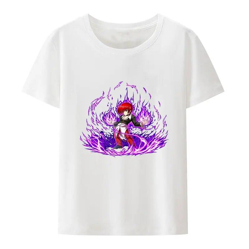 The King of Fighters Mai Shiranui Print T Shirt Womens Clothing Retro Hipster Streetwear Hip-hop Street Fashion Tops