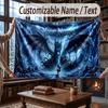 Dragon Theme Throw Blanket Custom Name Text Personalized Blanket Soft Cozy Blanket for Home Sofa Bed