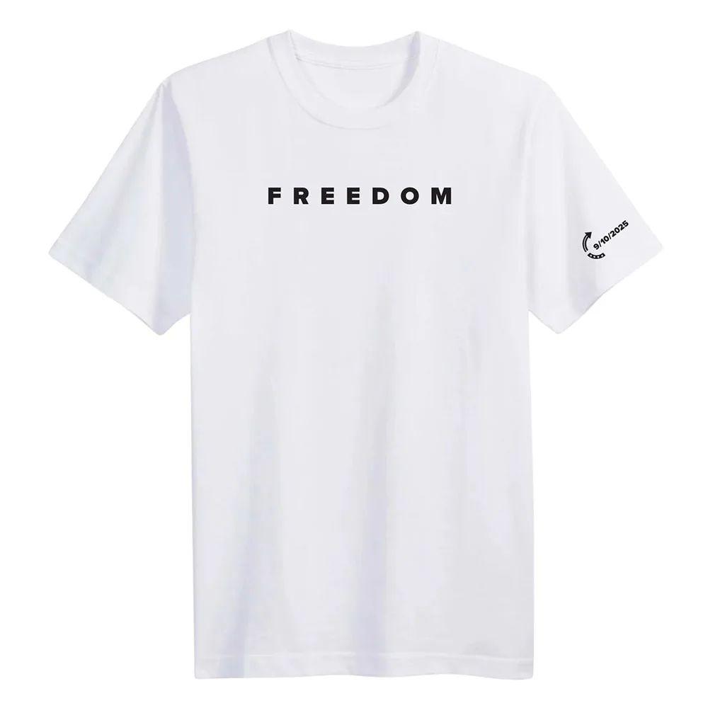 American Charlie Kirk T-shirt Freedom Tee Fashion Cotton Loose Men Women T Shirts Casual O-neck Letter Printing Clothing Unisex